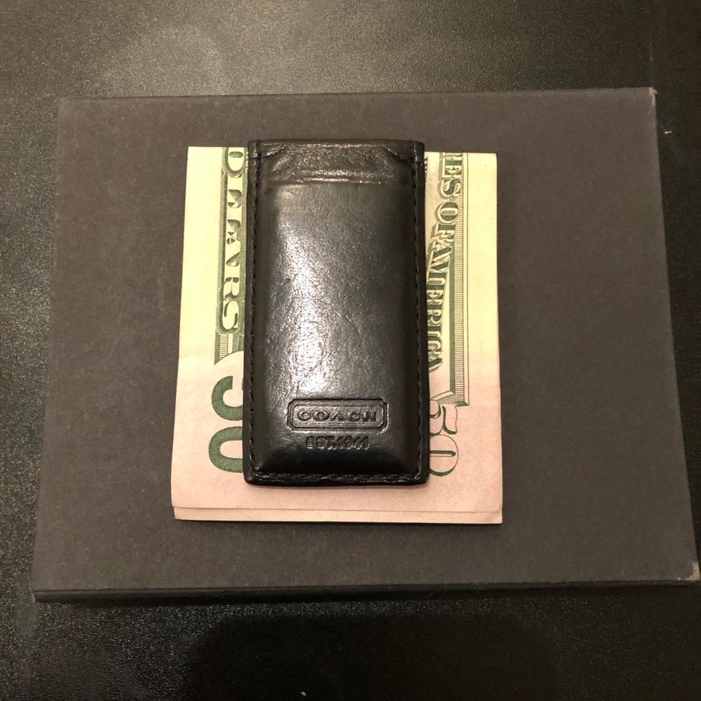 Coach magnetic money clip